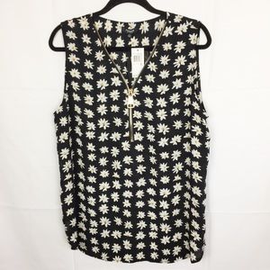 Premise Studio Daisy Print XL Sleeveless Top